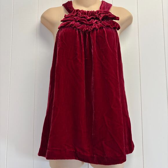 Sundance Women's Velvet Boho Fairy Grunge Whimsigoth Vamp Top Size XS Festival - Picture 1 of 7